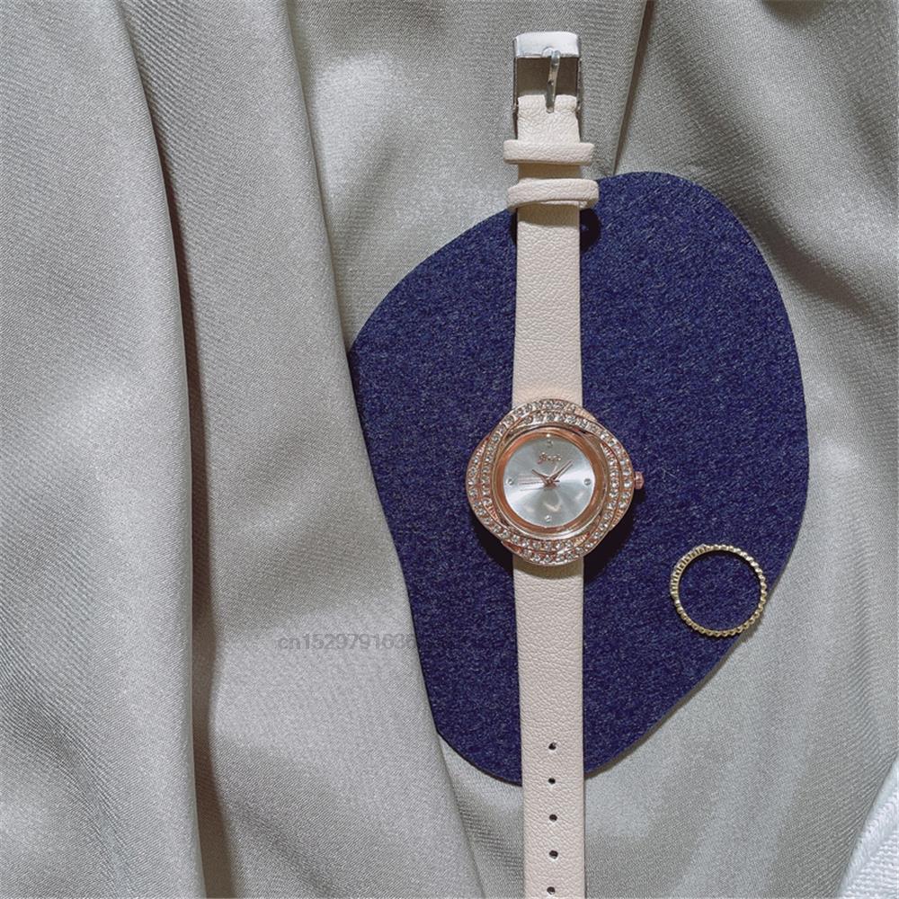 Luxury Fashion Irregular Rhinestone Quartz Clock Watch