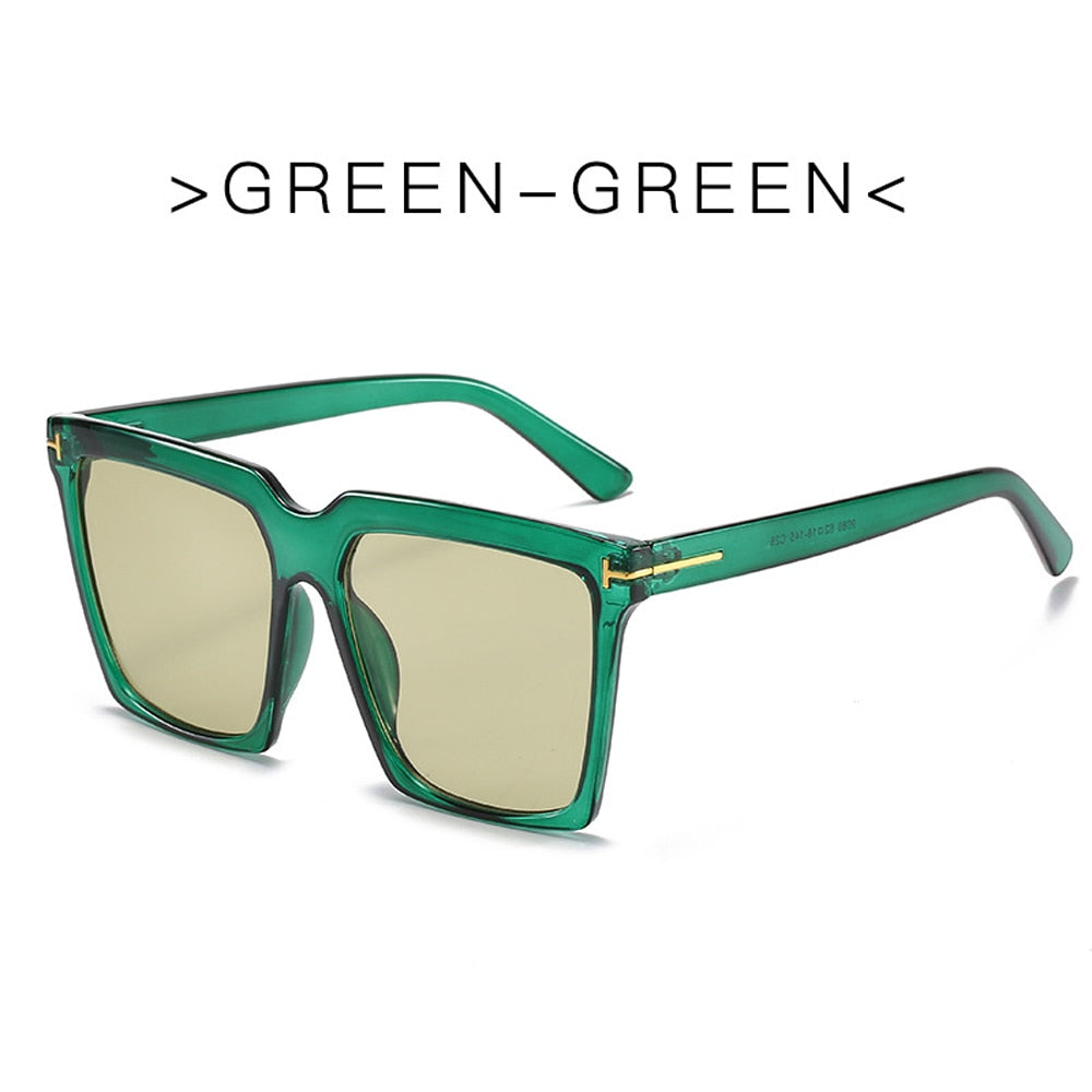 MUSELIFE Fashion Square Women's Cat Eye Sunglasses