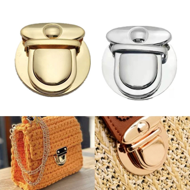 Turn Twist Lock Metal Buckle Bag