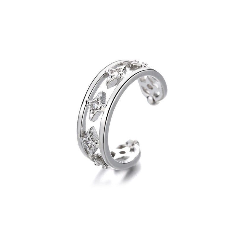 1 pcs Charming Line Zircon Clip Earrings Without Piercing