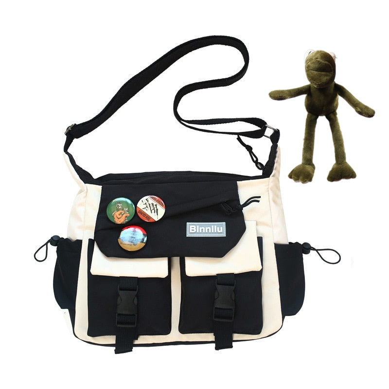 Youth Nylon Canvas Messenger Bag