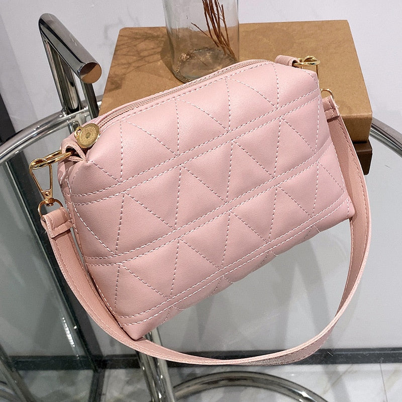 assel Trend Lingge Embroidery Camera Female Shoulder Bag