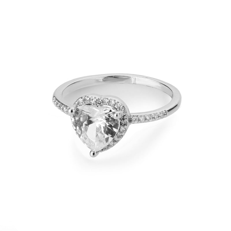 Fashion Star Stainless Steel Zircon Round Irregular Adjustable Ring