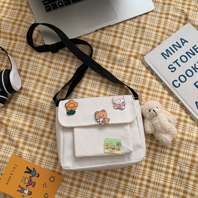 Cute Canvas Small Bag Female