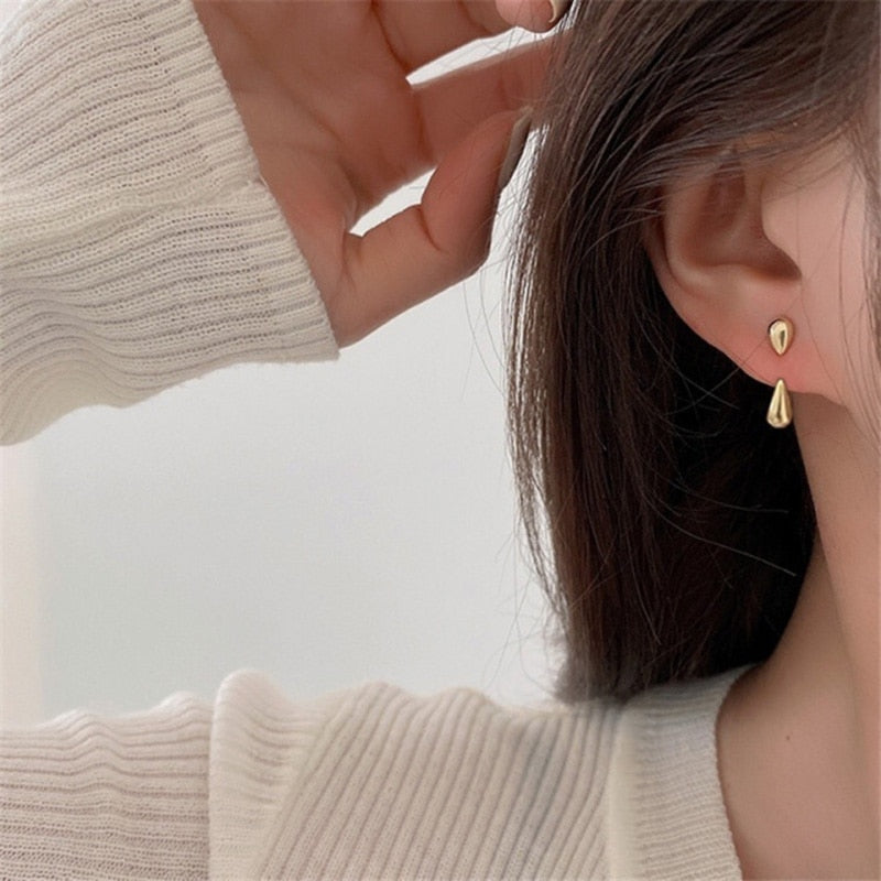 Korean Four-Prong Setting CZ Earing Claw Ear Hook Clip