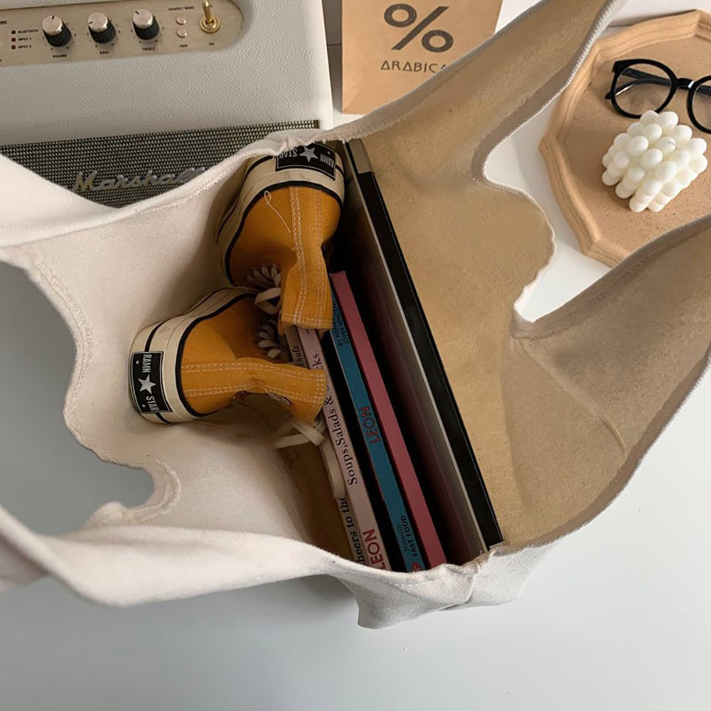 Fashion Women Canvas Foldable Reusable Eco Bags