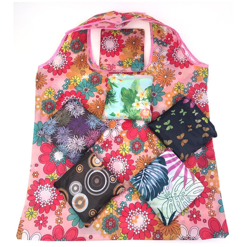 Fashion Printing Foldable Eco-Friendly Large-capacity Shopping Bag