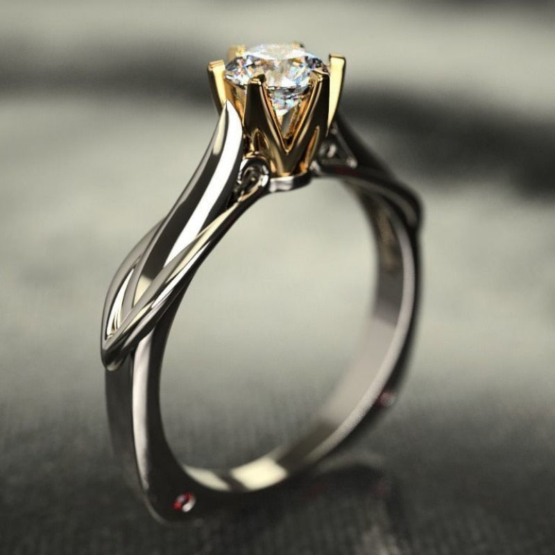 Pure 18K Gold Ring for Women Natural Diamond Rings with Gemstones Beautiful Jewelry Couples Wedding Accessories New trend 2023