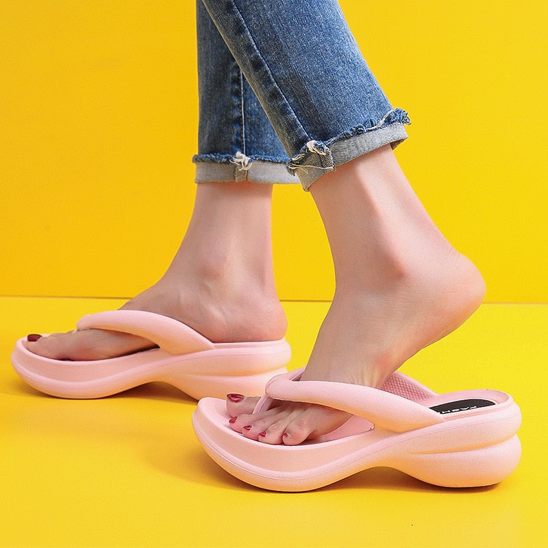 EVA Soft Sides Shoes Garden Shoes Wedges Flip Flops