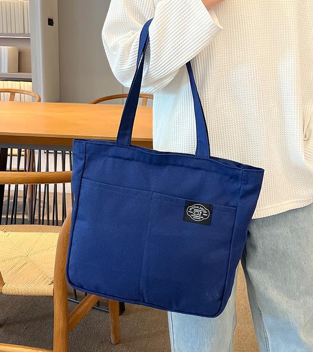 Large Capacity Cotton Reusable Canvas Tote Bag