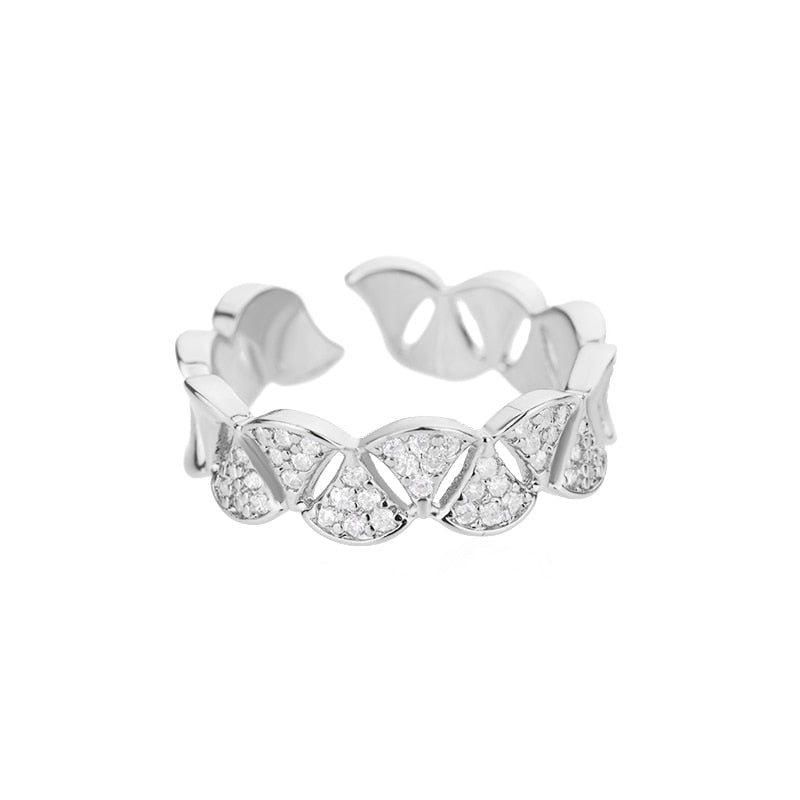 Lightning Stainless Steel Gold Plated Finger Ring