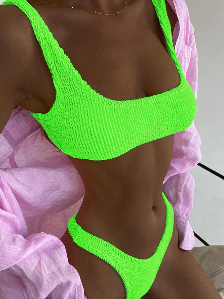 Push Up Bikini Set Thong Brazilian Bathing Suit