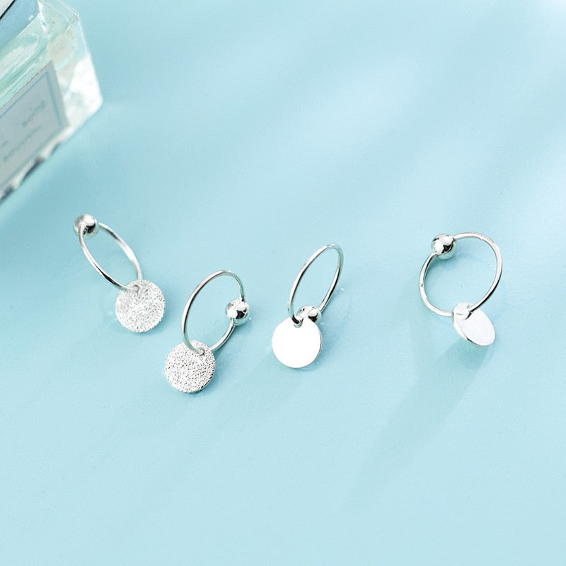 Round Bead Classic Hoop Earrings - Shopeasywear