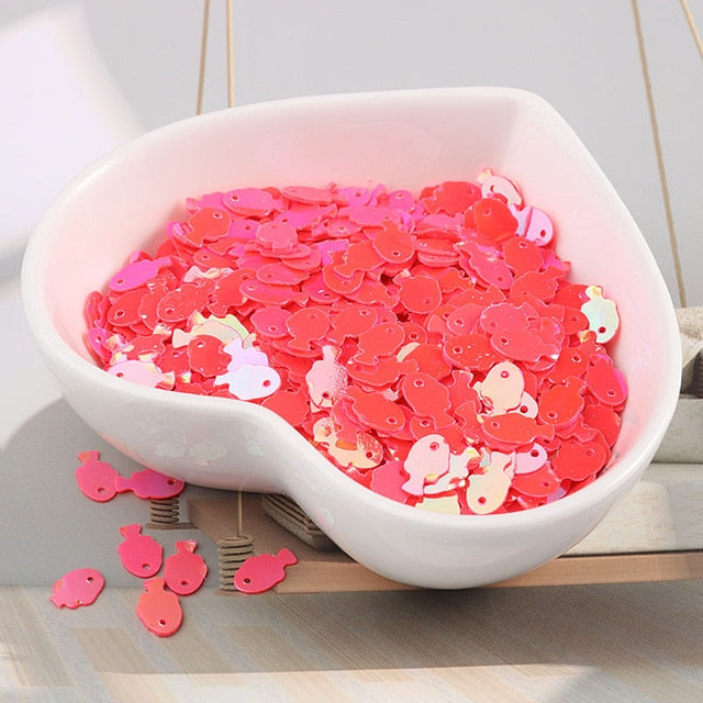 10g/bag Colorful Fish Sequins - Jeglow store