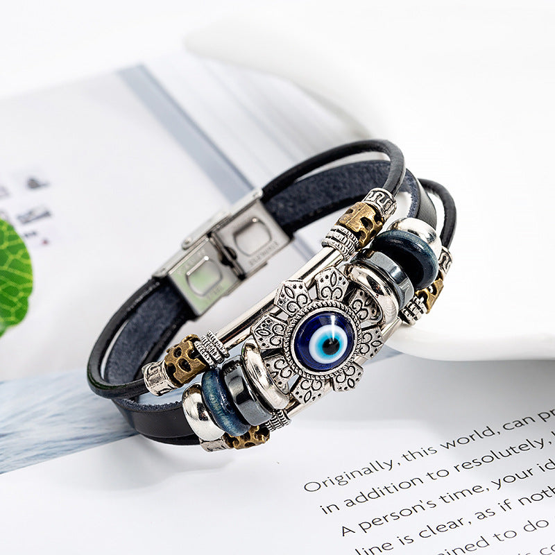 Punk Turkish Leather Bracelet - Shopeasywear