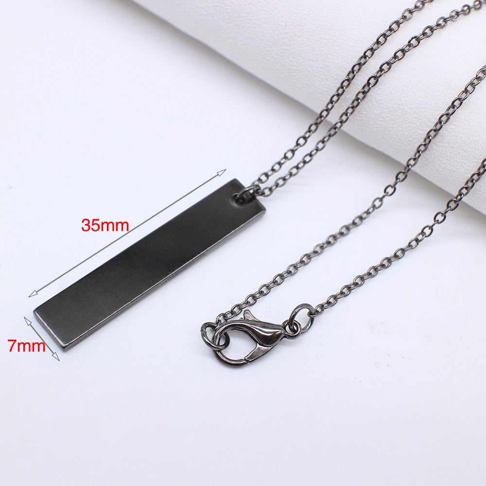 Black Long Necklace For Men