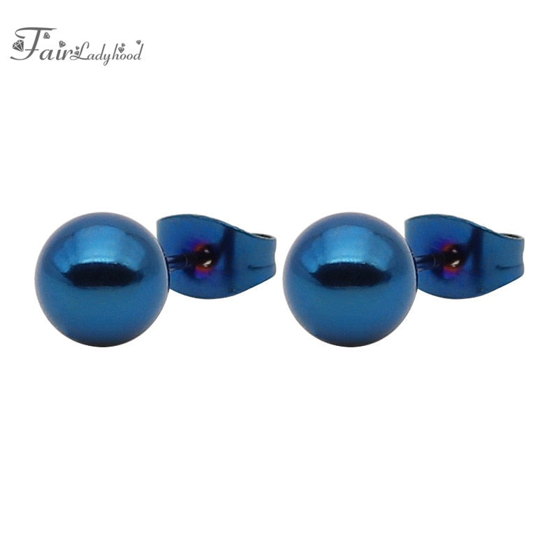 Color Ball Stud Earrings - Shopeasywear