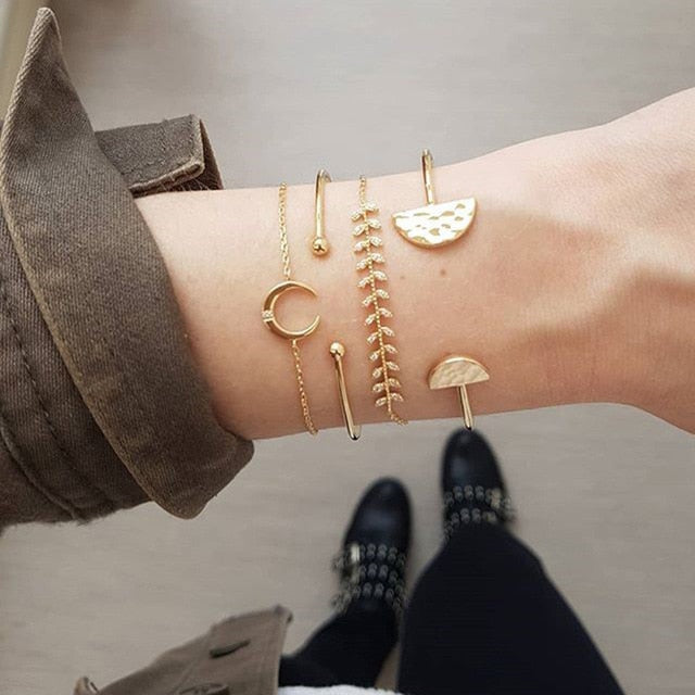 Open Bracelet Set for Women