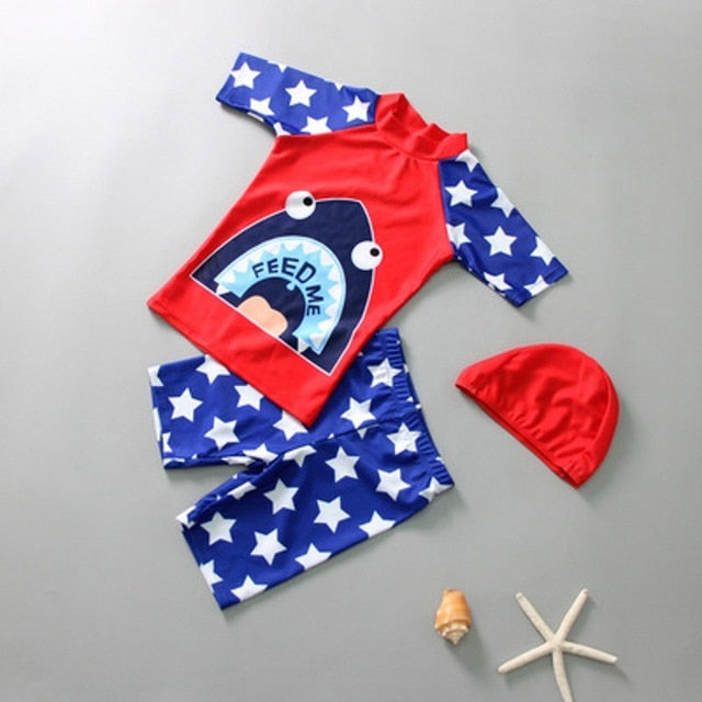 Two Piece Boy Swimwear