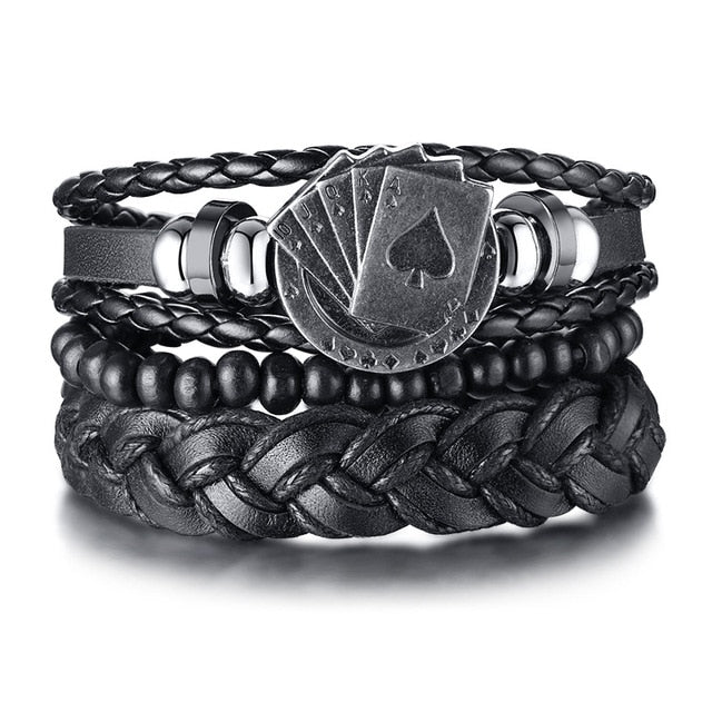 Wrap Leather Bracelets for Men - Shopeasywear