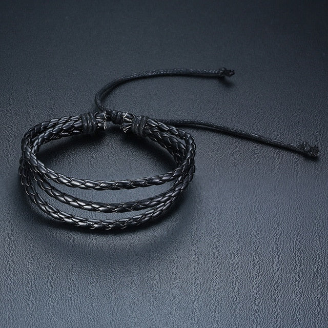 Wrap Leather Bracelets for Men - Shopeasywear