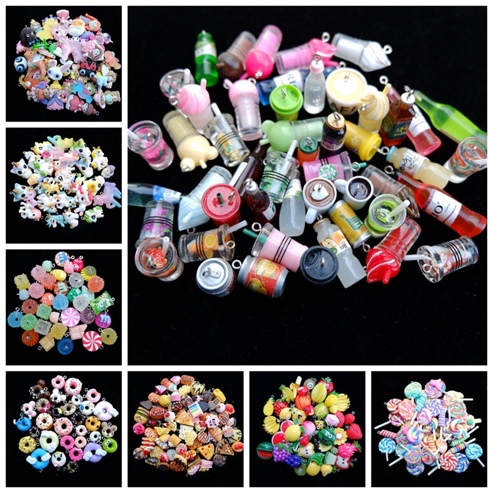 Charms Pendants 2-3 cm Mix set for Jewelry Making