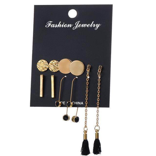 Minimalist Mixed Small Earrings Set - Shopeasywear