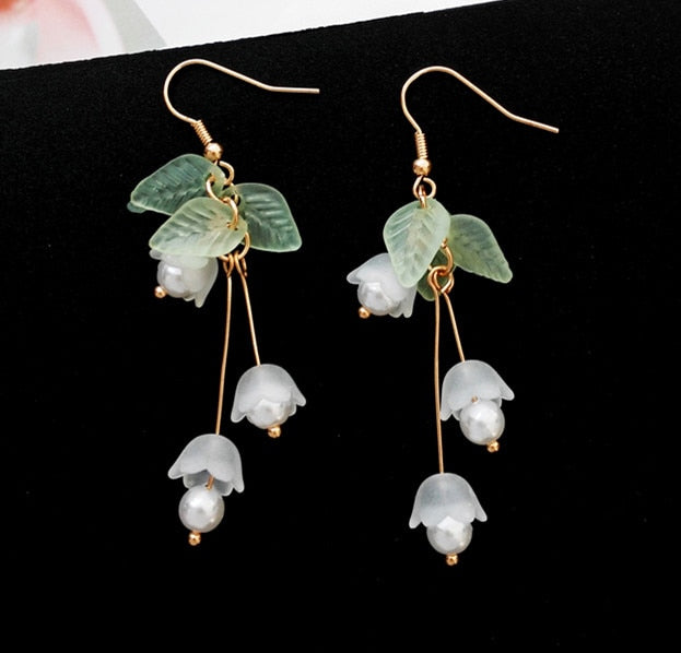 Fashion Trendy earrings flowers stud earrings for women Vintage creative temperament contracted woman stud earrings fine jewelry - Shopeasywear