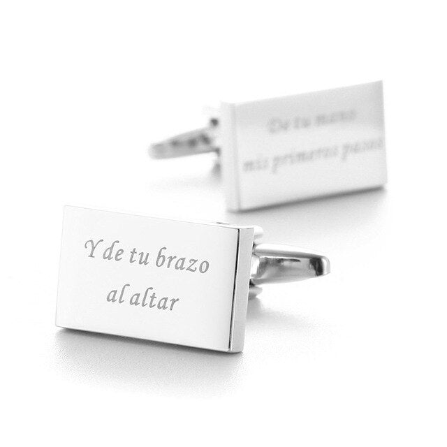 Personalized Mens Shirt Cufflinks - Shopeasywear