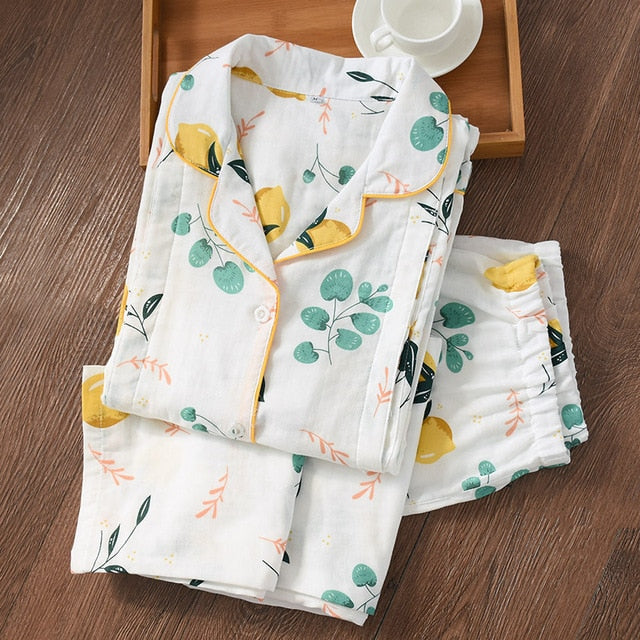 100% Cotton Thin Maternity Wear Women Pajamas Set - Jeglow store