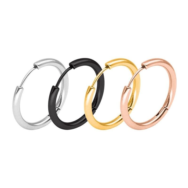 Small Hoop Earrings Stainless Steel - Shopeasywear