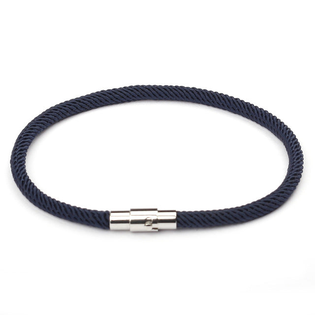 Personalized Color Nylon Magnet Clasp Dating Men's and Women's ID Bracelets Banquet Daily Bracelet - Shopeasywear