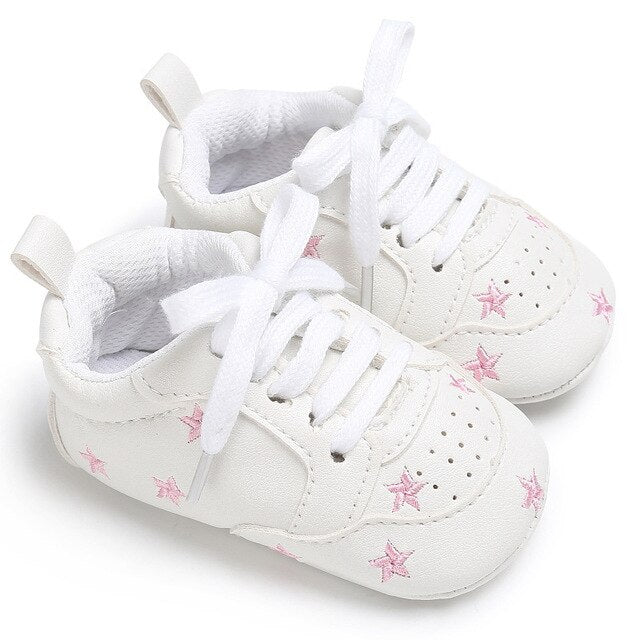 Newborn Print Heart Star Baby Sneaker - Jeglowstore