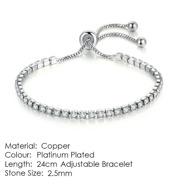 ZHOUYANG Bracelet For Women Luxury Style 4 Color 4 Claws Mosaic Cubic Zirconia Silver Color Fashion Jewelry Gift H095 - Shopeasywear