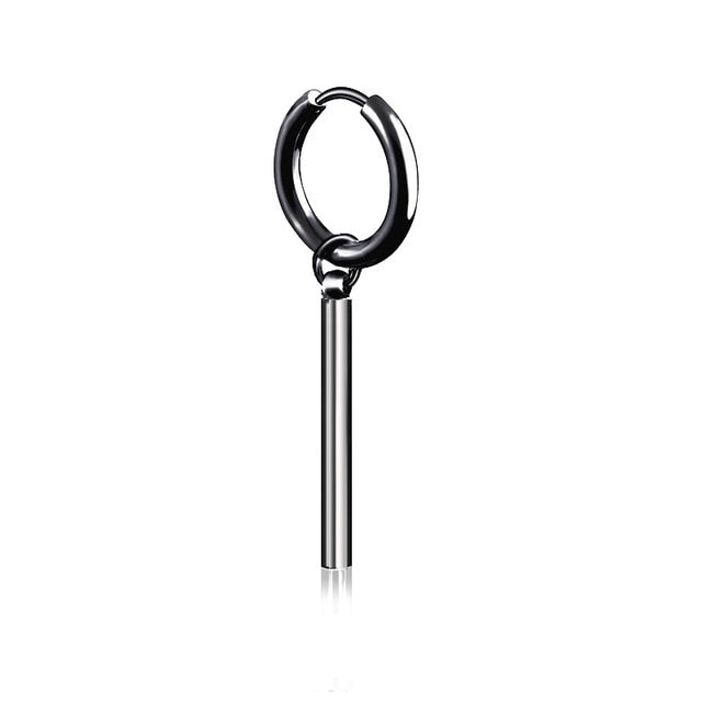 1 pair Punk Black Multiple Styles Stainless Earrings - Jeglow store