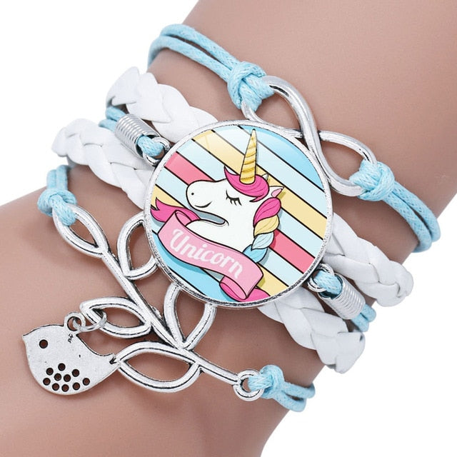 Unicorn Braided Kids Bracelet for Girls Friendship Bracelets Jewelry Multi-layer Charm Bracelet Fashion Jewelry - Shopeasywear