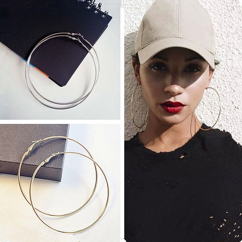 Brand 4 Size Big Hoop Earring for Women