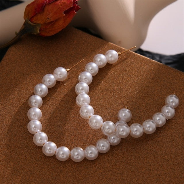 Trend Simulation Pearl Long Earrings - Shopeasywear