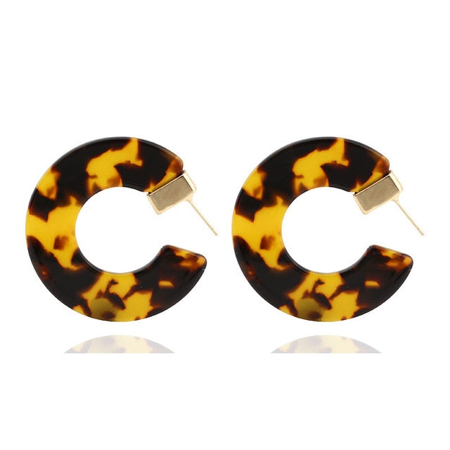 Acrylic Acetate Drop Earrings - Shopeasywear