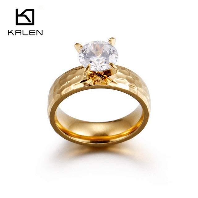 Gold Finger Engagement Rings