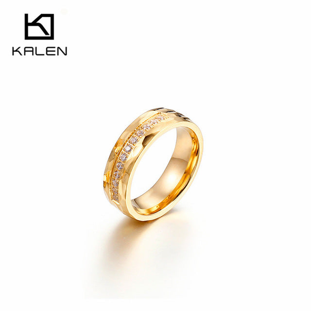 Gold Finger Engagement Rings