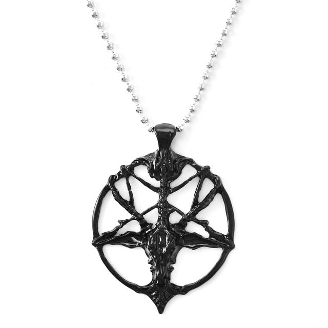 Goat Head Pendant Chain Necklace Jewelry - Shopeasywear