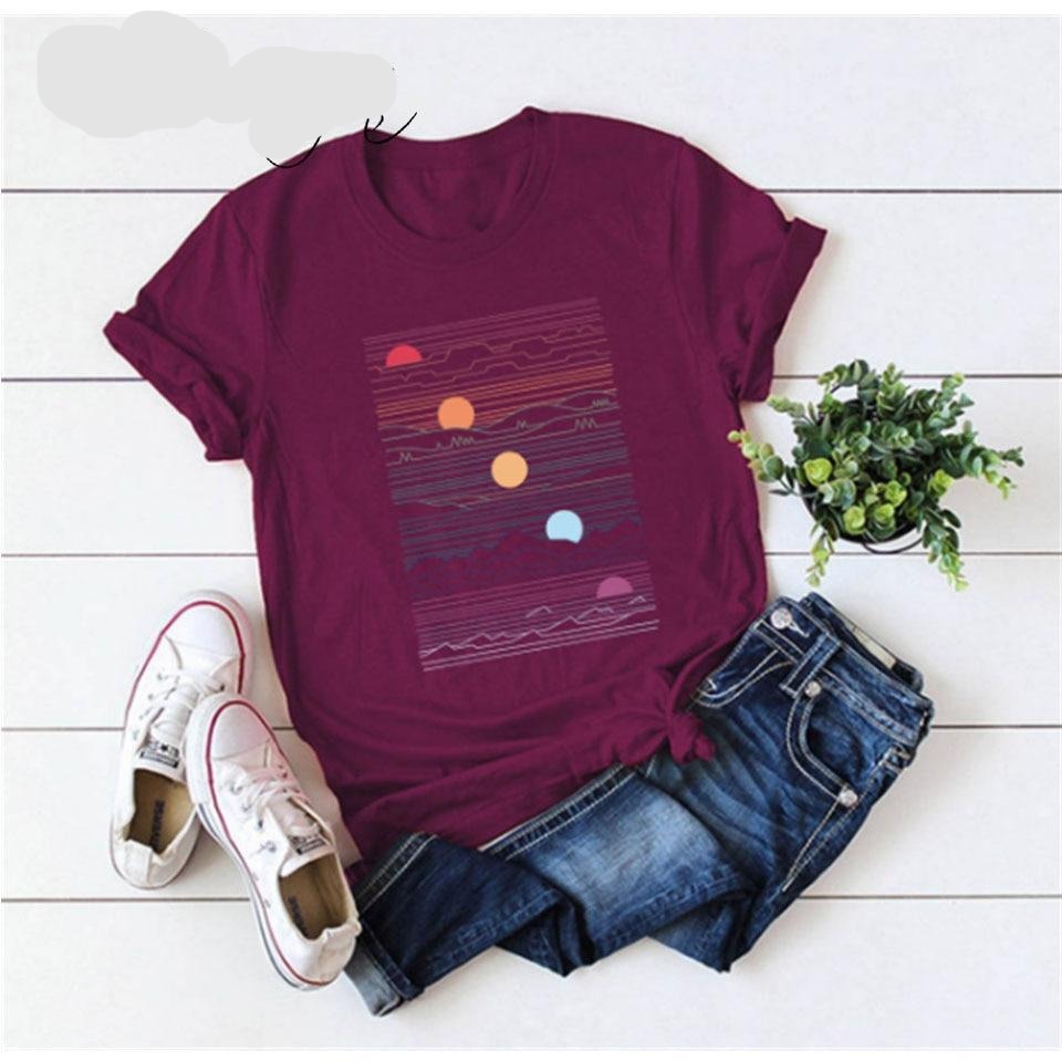 Short Sleeve O-Neck Women T shirt