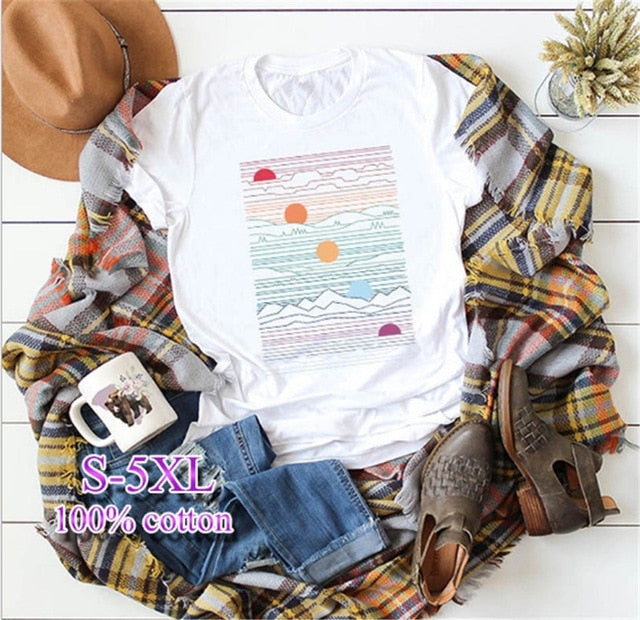 Short Sleeve O-Neck Women T shirt