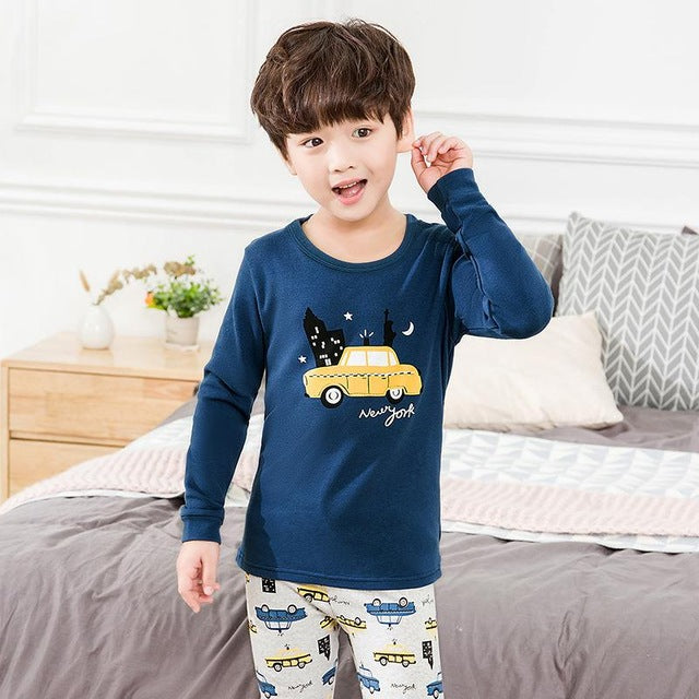 New Winter Cotton Kids Pajamas