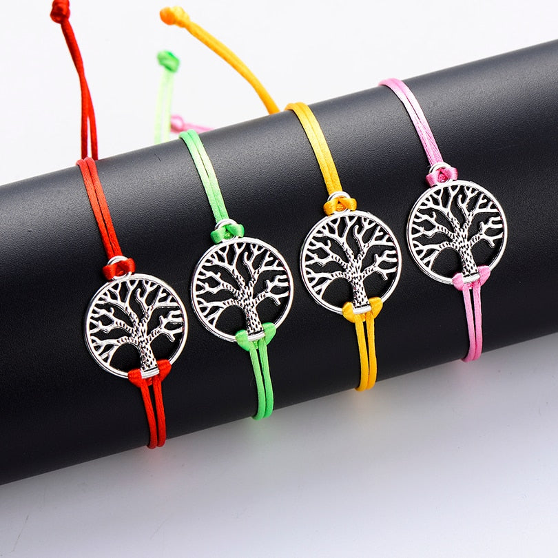 Silver Color Life Tree Charm Bracelets - Shopeasywear