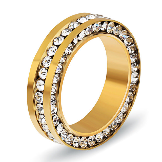 Classic 14mm Wide Steel Rings For Women - Shopeasywear