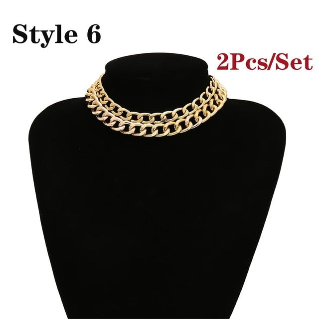 Punk Cuban Choker Necklace - Shopeasywear