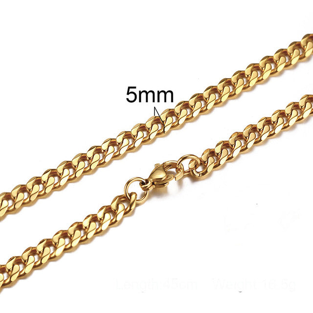 STEEL NECKLACE FOR MEN JEWELRY - Shopeasywear