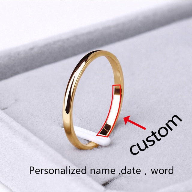 Stainless Steel Gold Rings - Shopeasywear